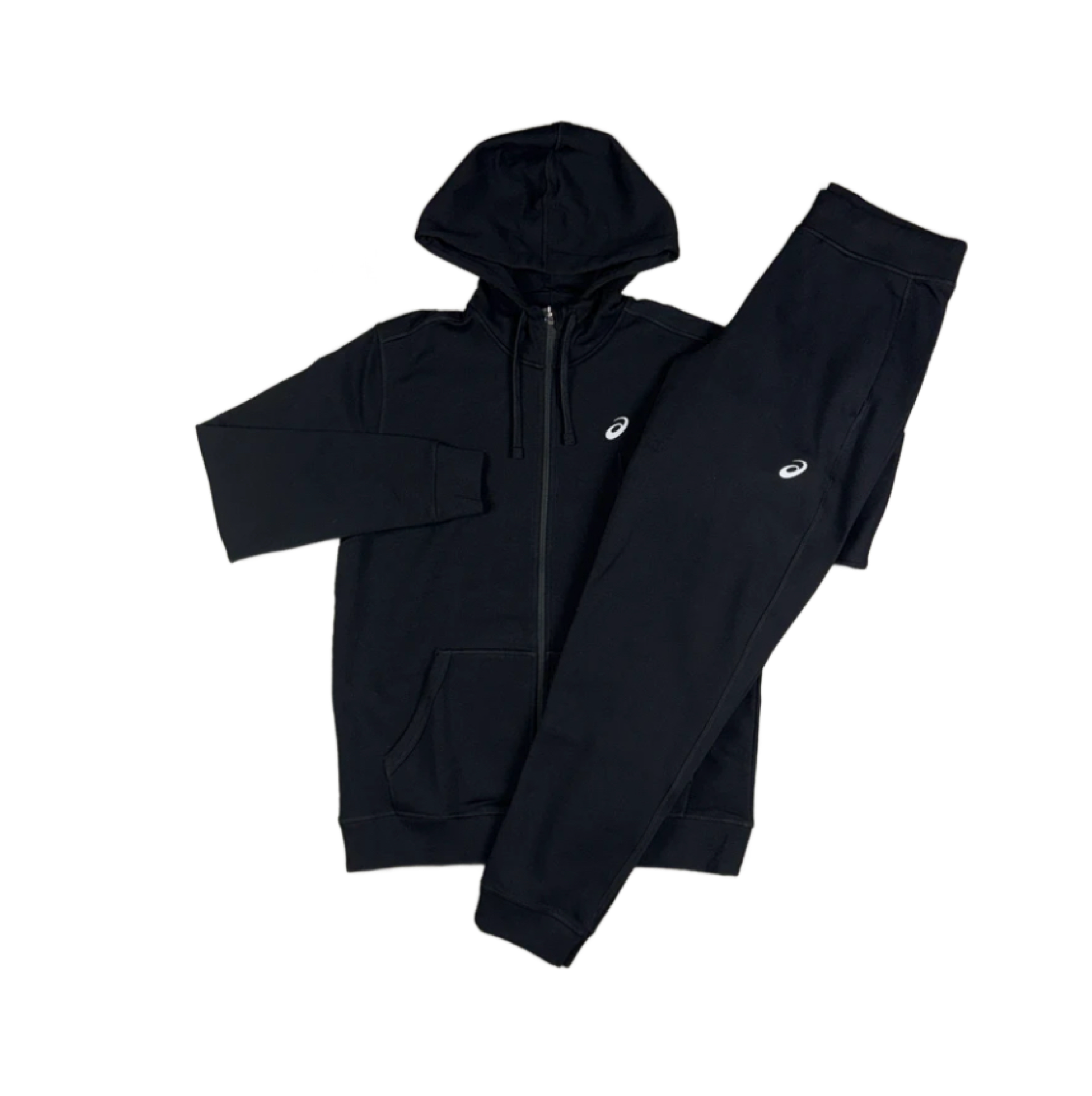 ASICS FLEECE TRACKSUIT - BLACK