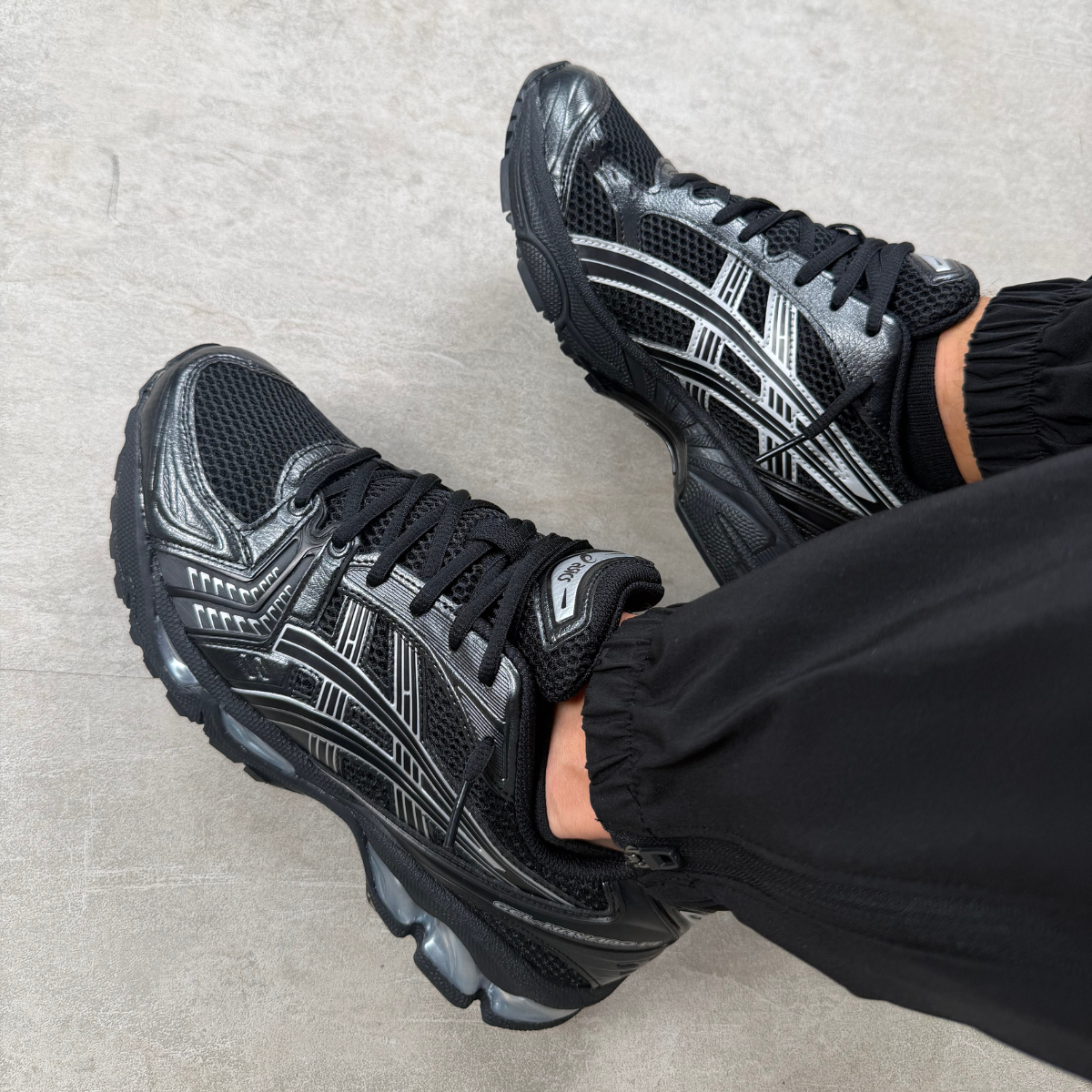 Asics Kayano 14's Black Pure Silver